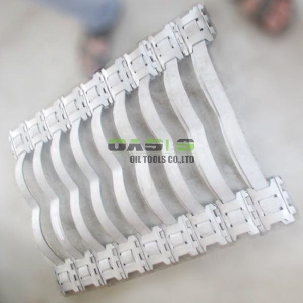 Oil Well Casing Single Piece Centralizer With Spiral / Straight Blade