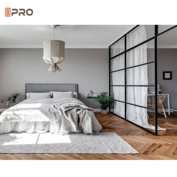 Aluminum Sliding Glass Pocket Doors Interior Noiseless System