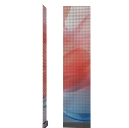 Transparent Holographic 3D LED Film Advertising LED Display Glass Adhesive Super Slim Led Screen for Glass Window