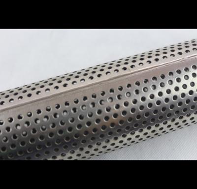 Polished Surface Perforated Stainless Steel Tube Round Square Hex 1 mm -10 mm