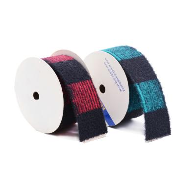 Fita tecida de veludo 3.8cm da malha KJ20035 jacquard de nylon