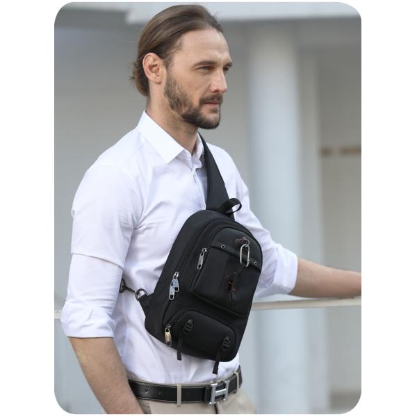 Fabrica mayorista de gran capacidad bolso de hombro de viaje multifuncional bolso de eslingas bolso de pecho Crossbody masculino