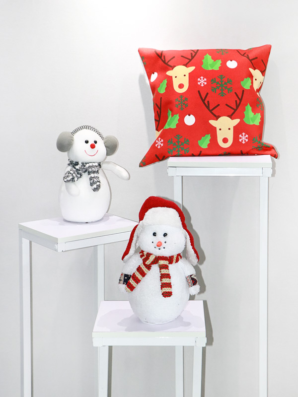 Pillowcase холста офиса рождества напечатанный картиной с молнией