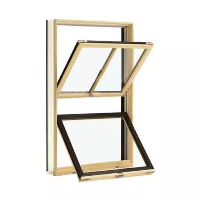 European Style Sliding Double Hung Vinyl Windows Tinted Vinyl Frame Windows
