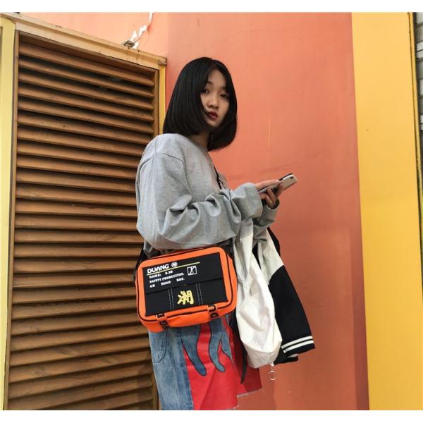 New men's and women's polyester waterproof shoulder bag slung personality street fashion bag