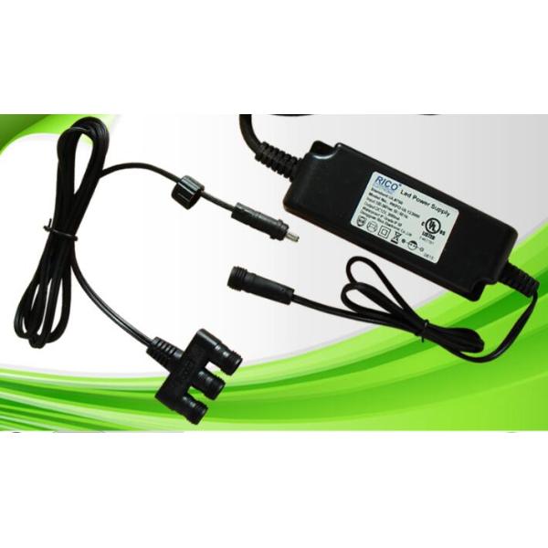 IP68 Fireproof Universal LED Power Adapter AC DC  With EU Plug , High Efficient