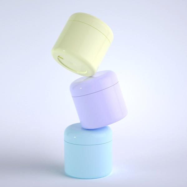 White Matte Butter Face Sample Cream Packaging with Customized Colors and Matching Heat Induction Liner