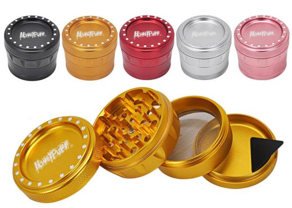 63mm Four Layer Premium Herb Grinder Aluminum Alloy 133g Light Weight