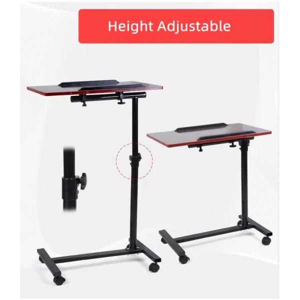 Обеденный стол 65cm-95cm больничной койки ухода за больным Elevatable для нянча реабилитации