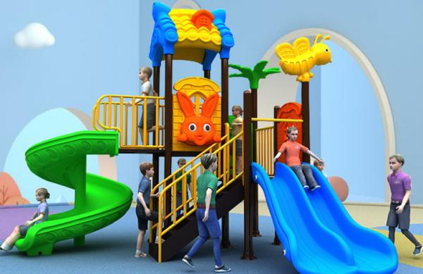 Themed Commercial Outdoor Play Equipment Staticless Skidless ODM Available