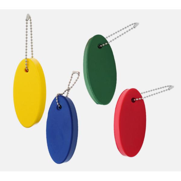 Blank Plain PU Boating Bulk Floating Keychains Foam Floater Ring Personalized