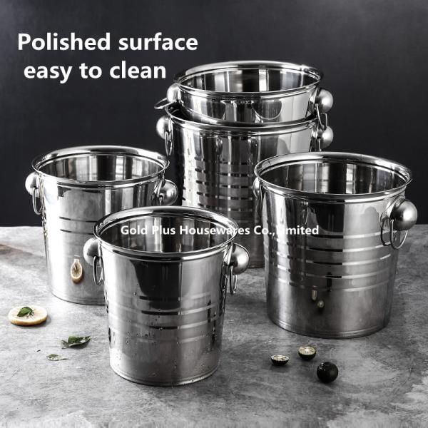 7L Barware Party Ice Beer Bucket For Hotel SS Multi Purpose