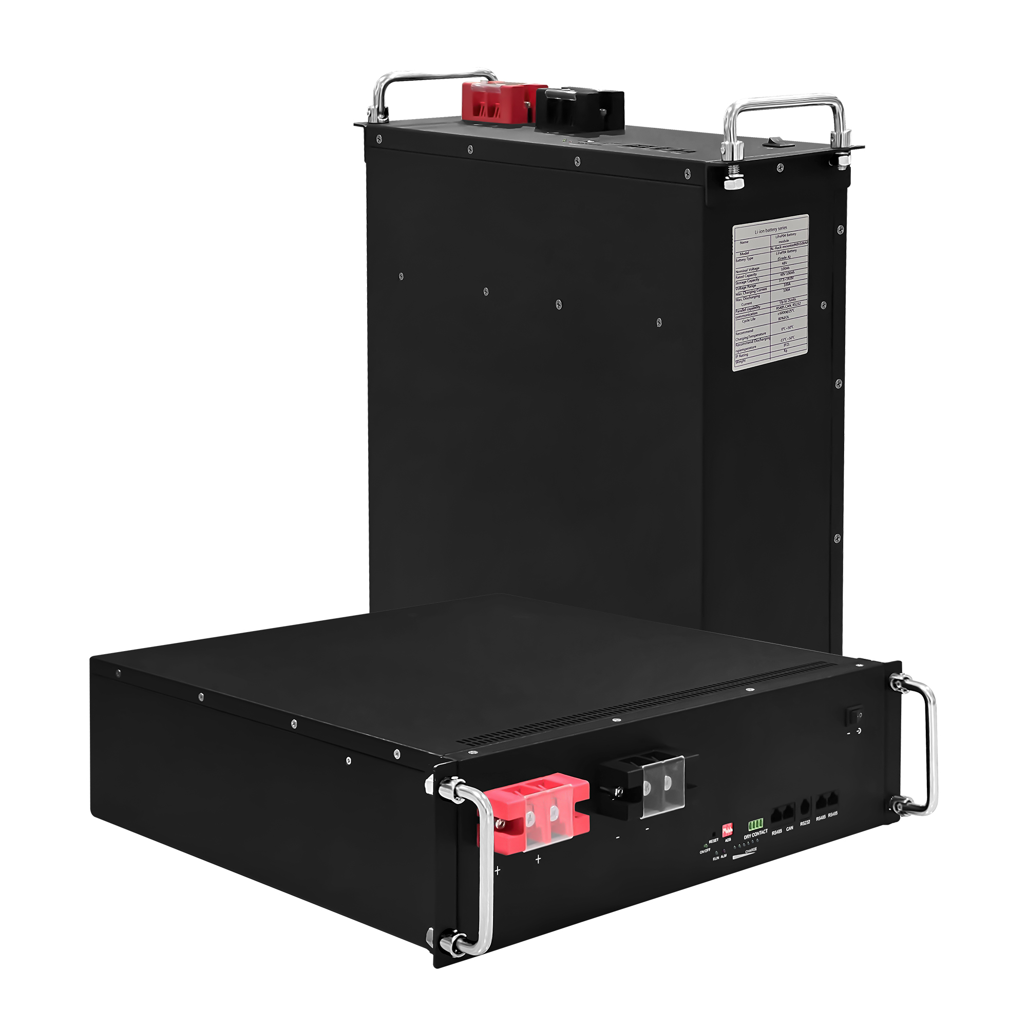 48V 100Ah Server Rack Battery – LiFePO4 Energy Storage, Smart BMS, 16-Parallel for Residential & Commercial Solar System