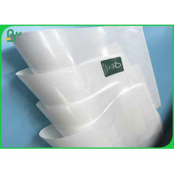 Водоустойчивая бумага с покрытием PE качества еды 30gsm 40gsm 50gsm+10-15g для пакетов сахара