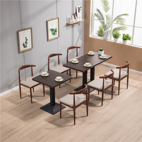 Commercial Restaurant Dining Table And Chairs 130CM 140CM 150CM Single Side Booth