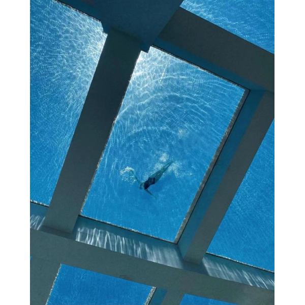 Piscine de villa transparente dans le style AUPOOL Massage acrylique Baby Spa Piscine