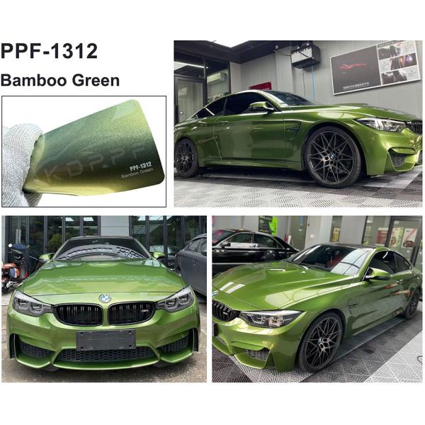 Bamboo Green Color Paint Protection Film Ceramic Coating Color Shift Wrap