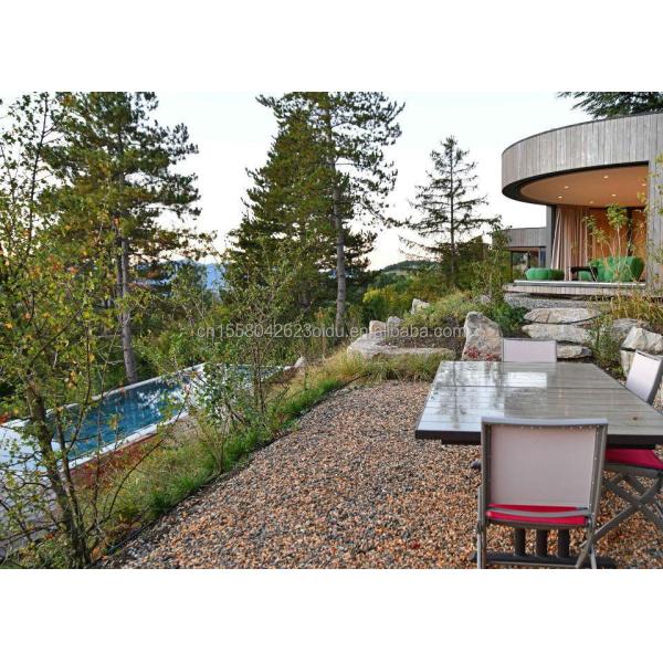 Casa de contenedores portátil de lujo moderno Estructura prefabricada de acero Villa móvil prefabricada Casa Hotel para troncos Eco-amigable