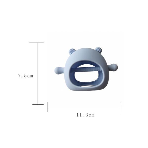 BPA Free Silicone Baby Teether Toys Panda Shape Food Grade Customized