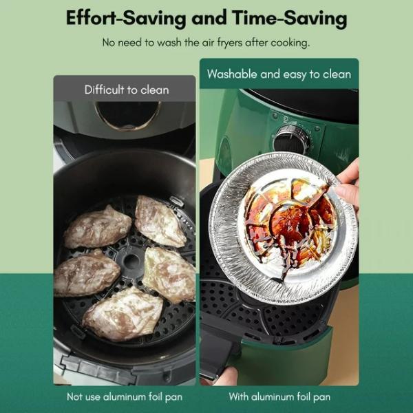 6 дюймовые круглые мини-пирожные сковородки из алюминиевой фольги