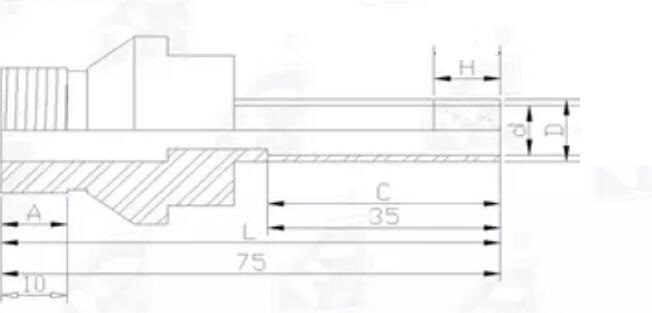 75mm бит алмазного сверла потока ядра G1/2» для стеклянного каменного мрамора