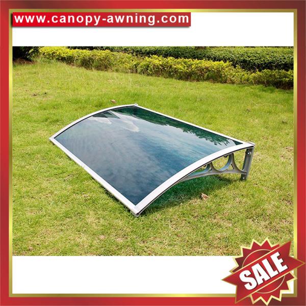 nice diy door window pc polycarbonate canopy awning shelter canopies cover with cast aluminum alu bracket arm support