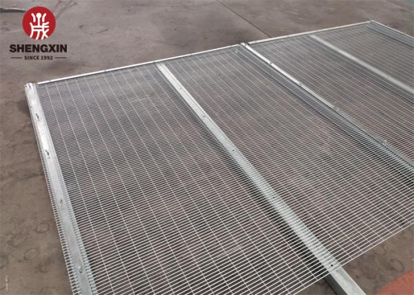 Powder Coating 358 Security Fence 2.5mx2.5m Prison Barbed Wire For Public Buildings