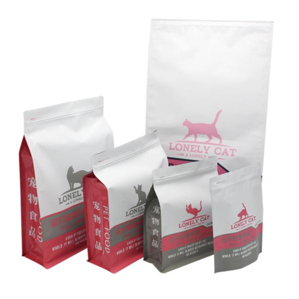 квадрацикл пакета мешка корма для домашних животных кота емкости 5kg 10kg 15kg пластиковый загерметизировал