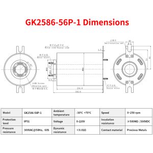 Reliable Gigabit Ethernet anillo de deslizamiento IP51 Protección de aleación de aluminio de la carcasa