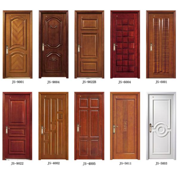 PU Painting HDF Soundproof Wooden Door 210cm Height Evniromental  Friendly