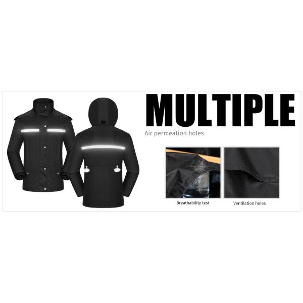 Rain Suit Jacket & Trouser Suit Raincoat for Men & Women Outdoor All-Sport Waterproof Breathable Anti-storm