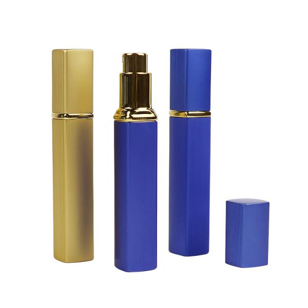 SGS 8ml 10ml 15ml Rotate Aluminum Perfume Sprayer OEM Logo