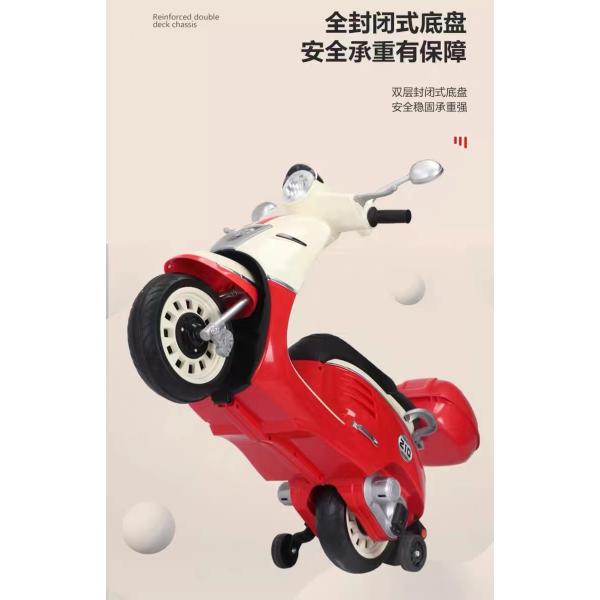 Двухместный 6В электрический мотоцикл для детей Мотоцикл 6-12 км/ч