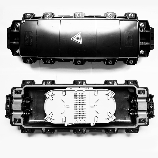 605 x 215 x 175mm Fiber Optic Closure , Fiber Optic Joint Enclosure For Telecom