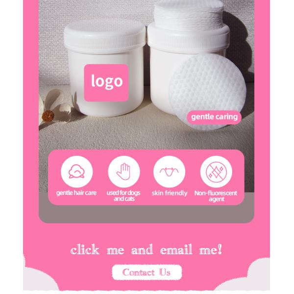 Customized Dog Teeth Cleaning Wipes Nonwoven Clean Teeth Finger Pads