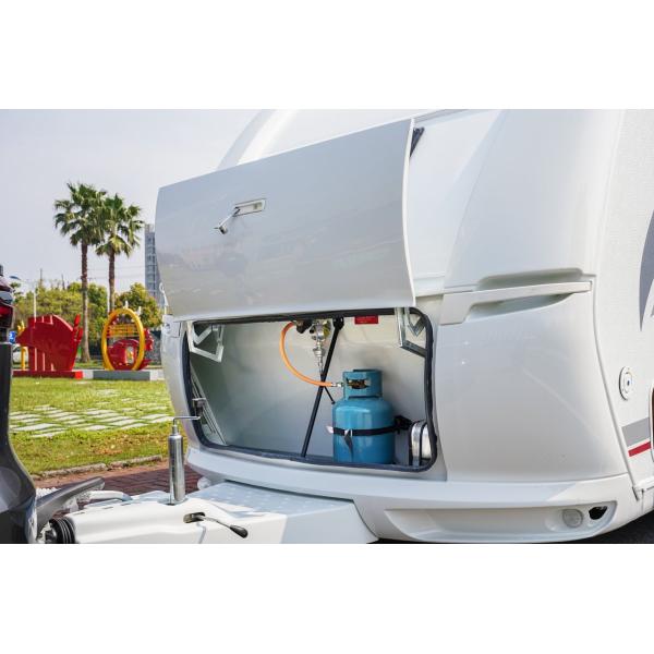 Remorque sur terre campante de lits de la remorque de campeur de famille de climatisation 1-2