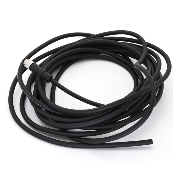 M8 Male 3-Pin A-Coded Shielded Connector Pre-Assembled PVC Cable