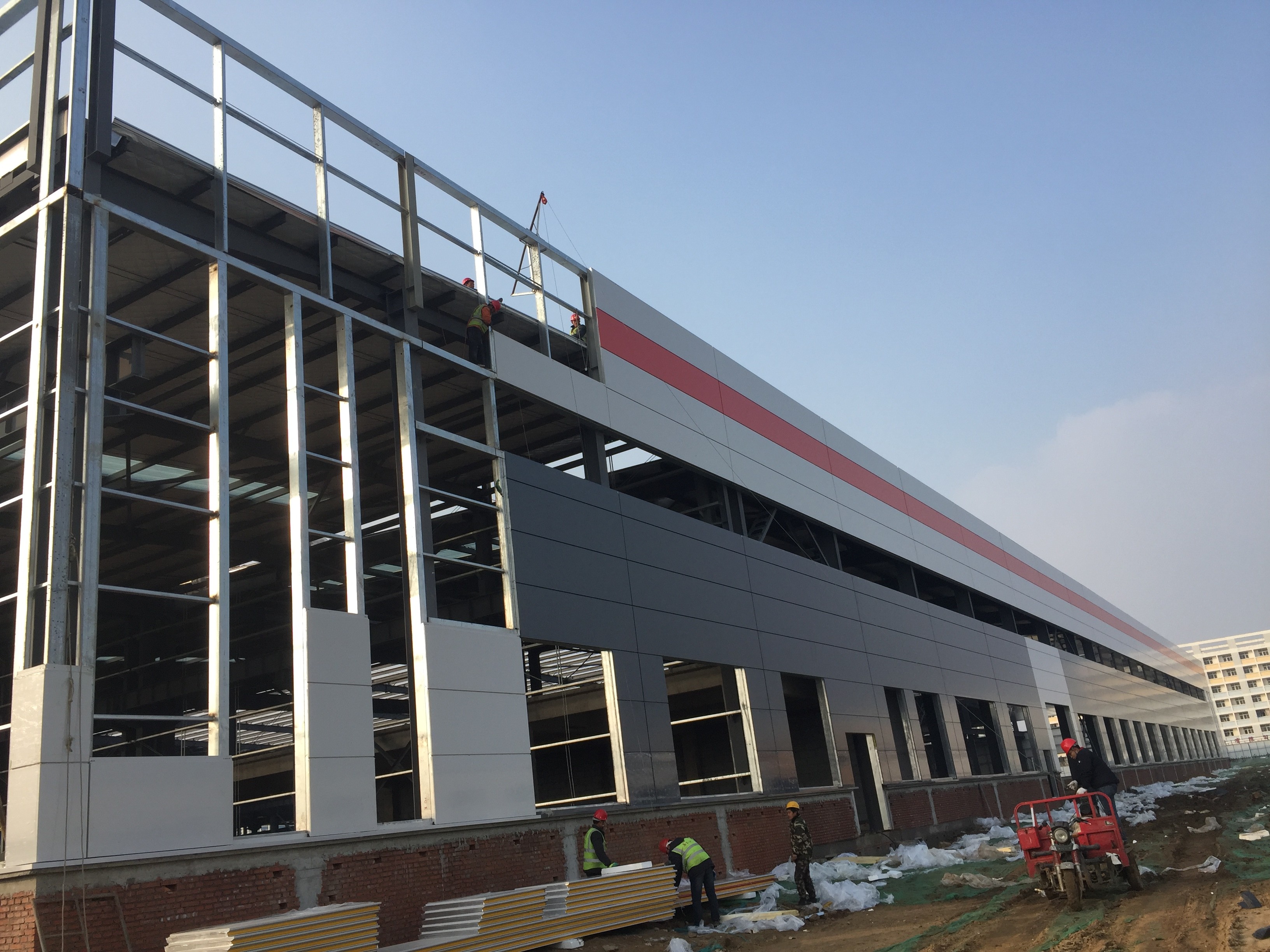 Конструкция на заказ DIP оцинкованный каркас промышленный сарай