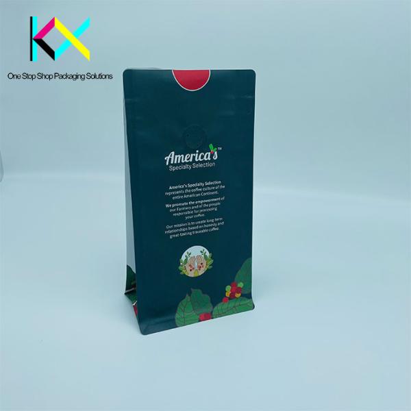 OEM Gusseted Coffee Packaging Bags Aluminium Foil Laminated Pouches