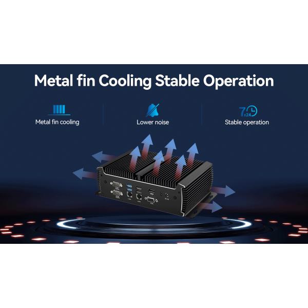 Dual Ethernet 6COM PC industriel avec processeur Intel Core i5 6200U 2 cœurs 4 fils