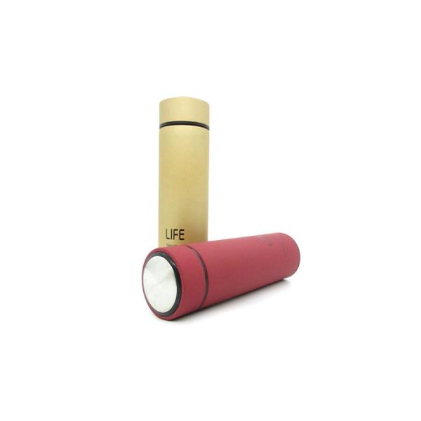 Colorful Rubber Thermos Wide Mouth Skinny Soft Touch Surface No Minimum