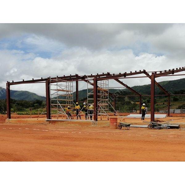 Pre Engineered Temporary Modular Office Building Galvanised Quick Assembly