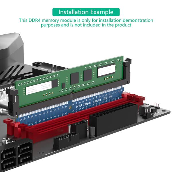 288Pin Motherboards DDR Memory Adapter  Test Protection Card Adapter For Desktop