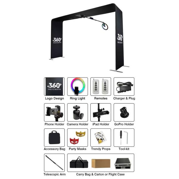 Portable 360 Photo Booth with Truss and Remote Control Top 1 -Direct Advantages