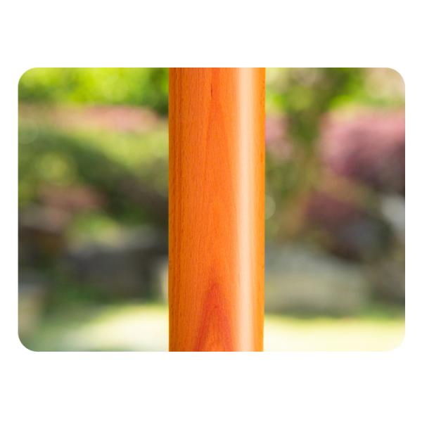 Solid Wood Round Parasol Sun Umbrellas for Outdoor Camping Cafe Patio Garden Furniture