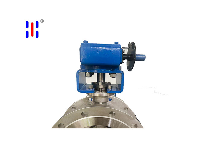 Triple Offset Butterfly Valve for Chemical Process PN16 Cast 304 SS Flanged Hard Seal DN300

