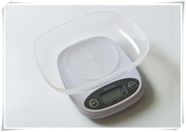 Small Size Electronic Kitchen Scales With Green Backlit LCD Display