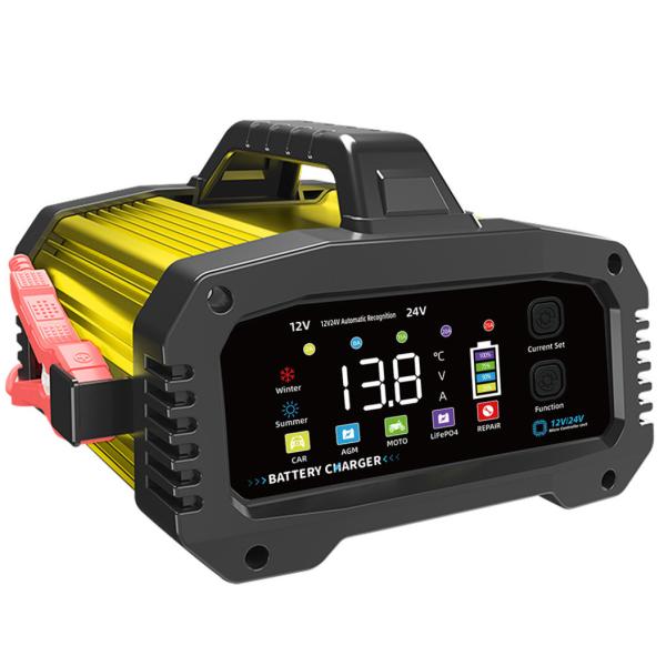 Функция Muti Зарядщик батареи 12V/24V Зарядщик батареи мотоцикла и вспомогательный стартер автомобиля