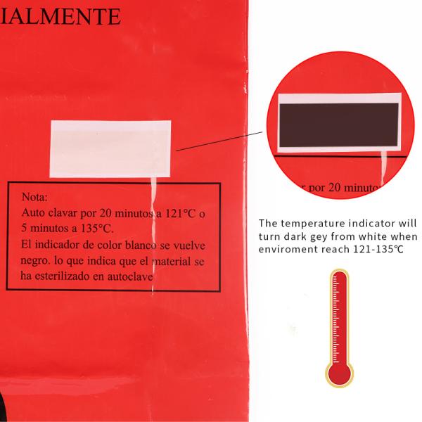 O lixo vermelho do Biohazard da espessura 0.045mm 0.07mm ensaca padrões de ASTM