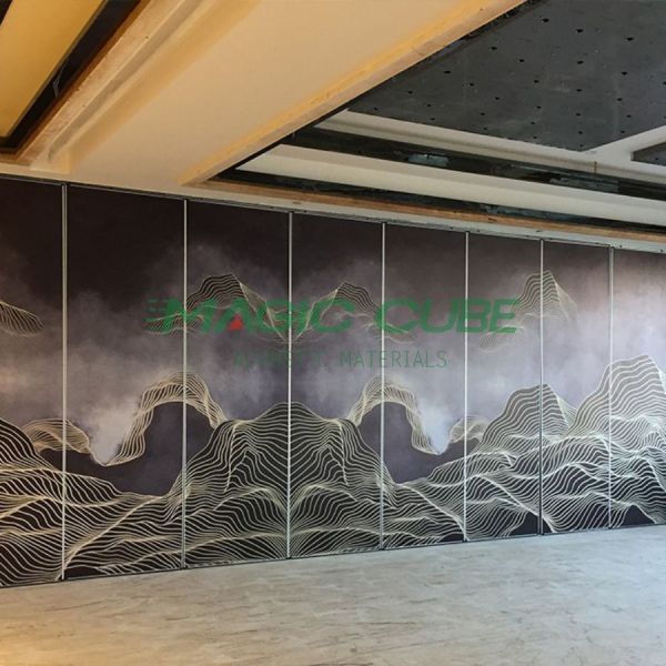 Sound Insulation Movable Partition Wall with Adjustable Speed and High Flexibility for Professional Space Division
